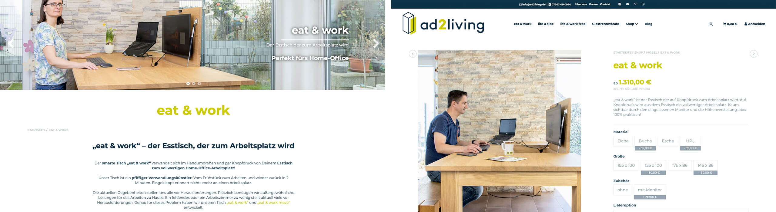 Online-Shop von ad2living