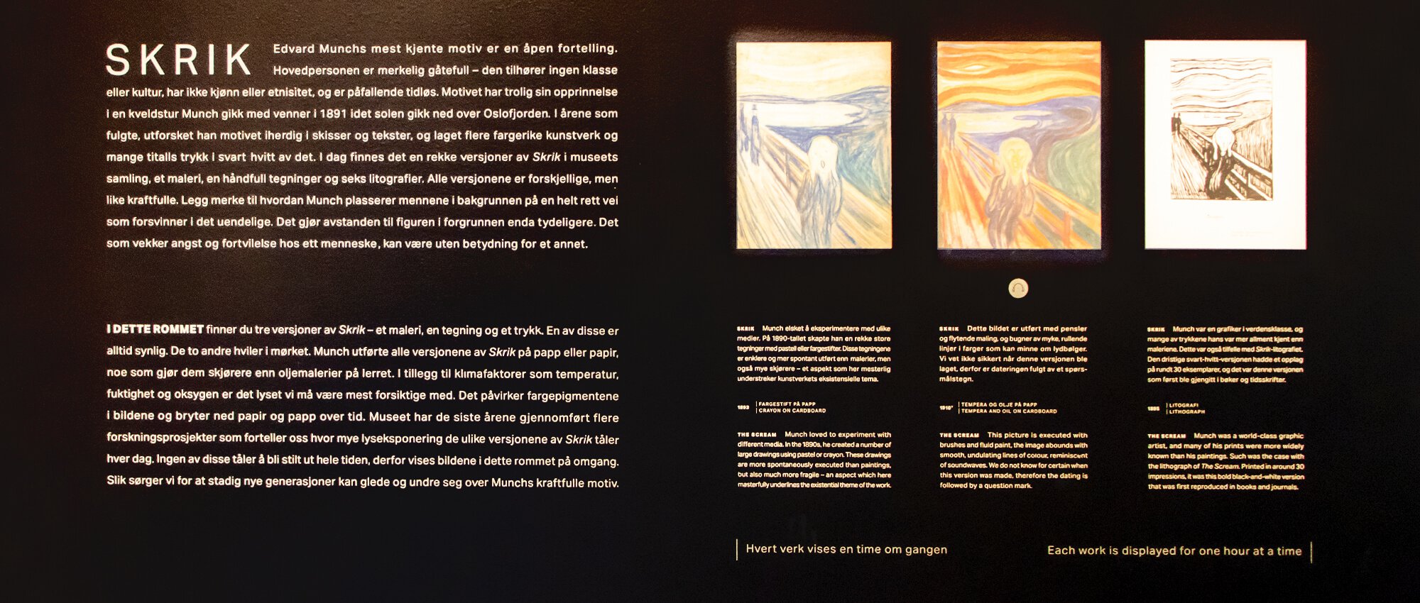 Workation in Norwegen, Besuch des Osloer Munch Museum, das berühmte Gemälde „Der Schrei"
