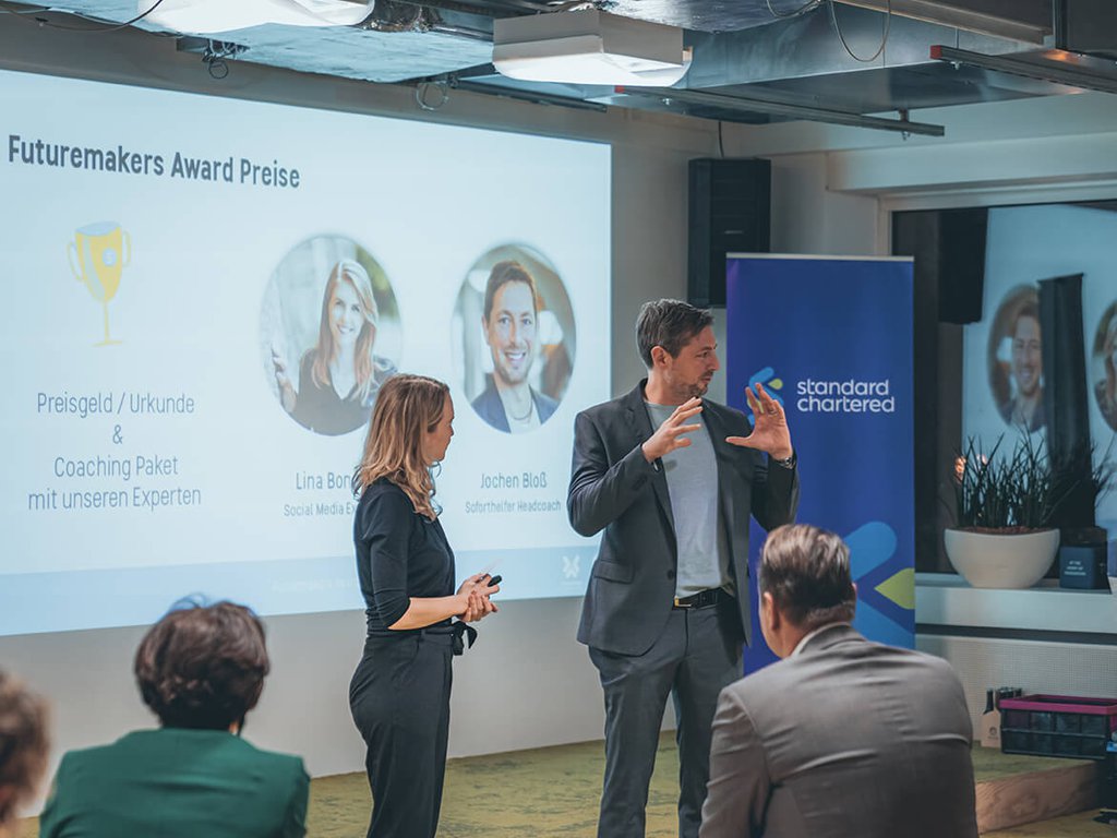 Futuremakers Award 2021, Preisverleihung, Maxine Schiffmann und Jochen Bloß