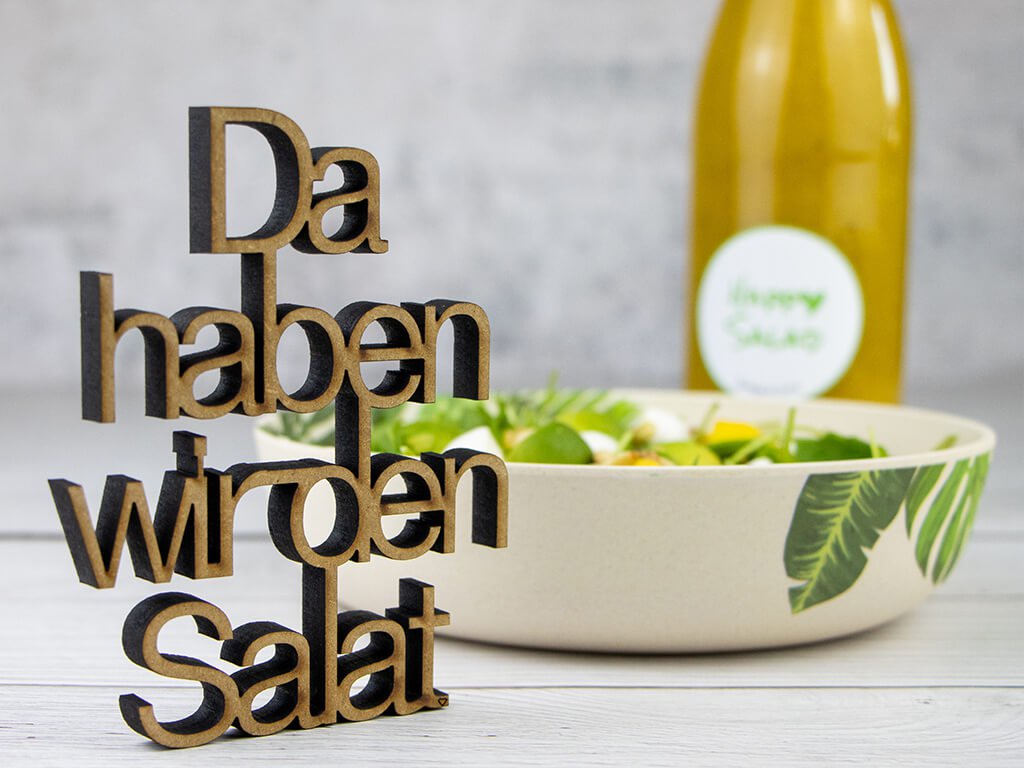 Bilder für Happy Salad mit Schärf und Unschärfe und Accessoires im Bild.