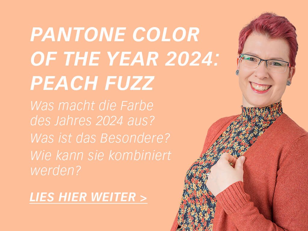 Pantone Farbe des Jahres 2024 Peach Fuzz wird von FarbFaible vorgestellt