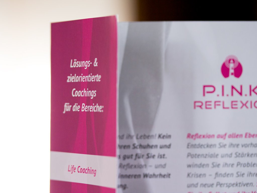 PINK Reflexion Flyer Detailansicht