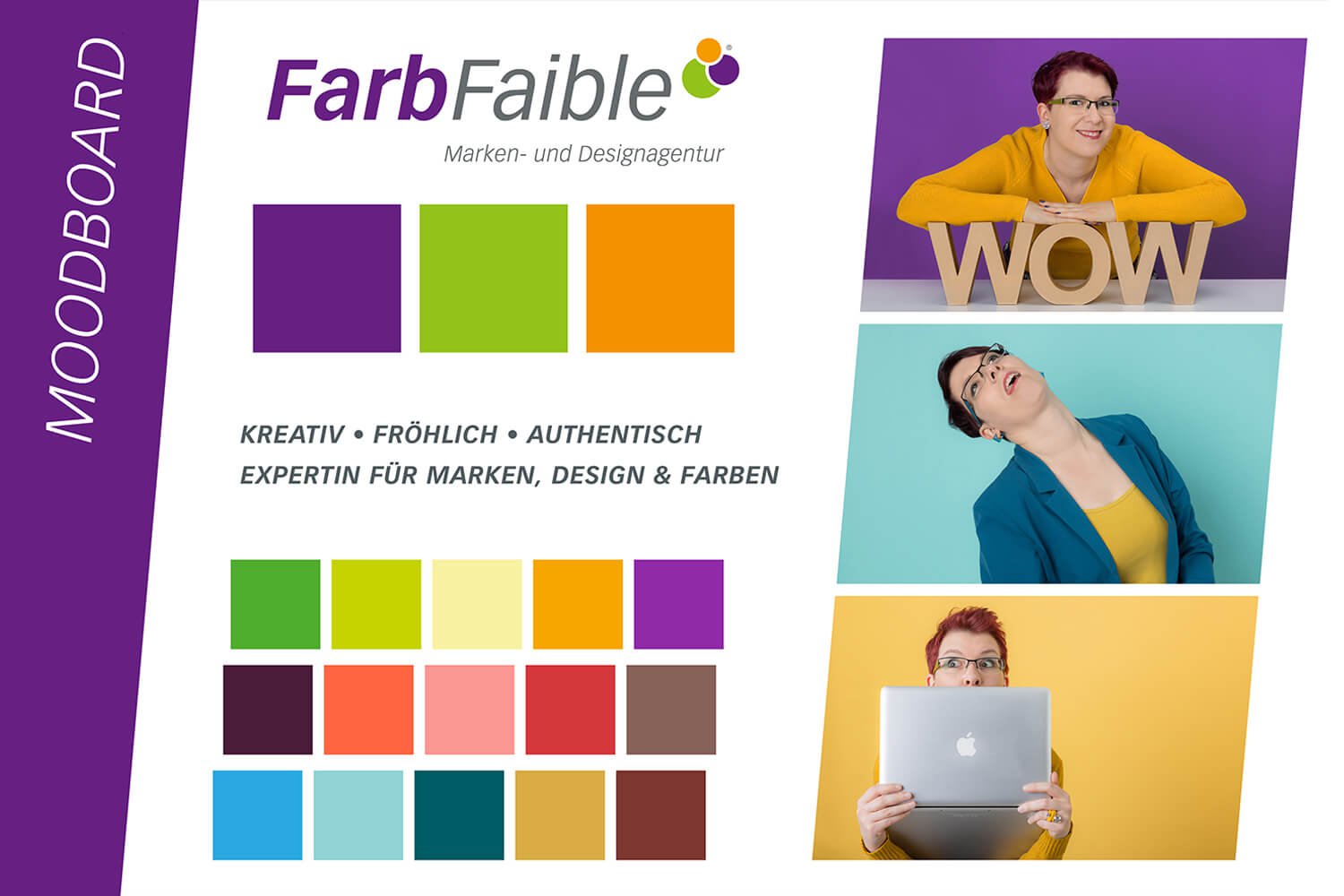 Moodboard für Bildsprache und Farben von FarbFaible