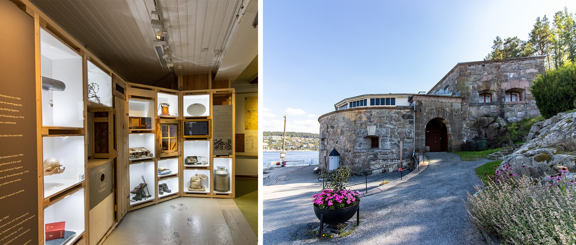 Workation in Norwegen, Insel Oscarsborg mit Museum und Ausstellung