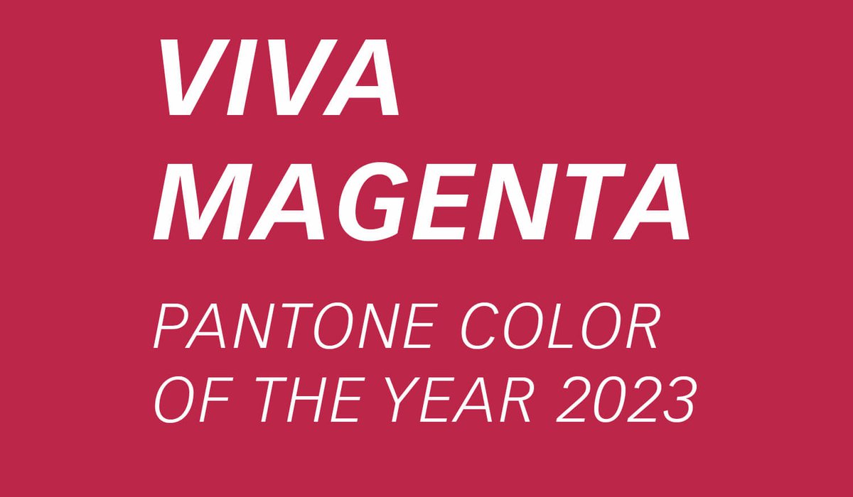 Viva Magenta ist die Pantone Farbe des Jahres 2023 – Pantone Color of the Year 2023