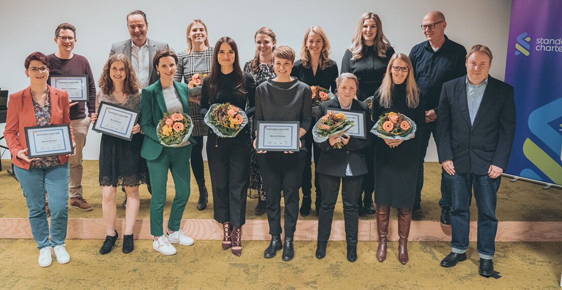 10 Jahre FarbFaible Marken- und Designagentur – Siegerbild der Futuremakers Preisträger in Frankfurt