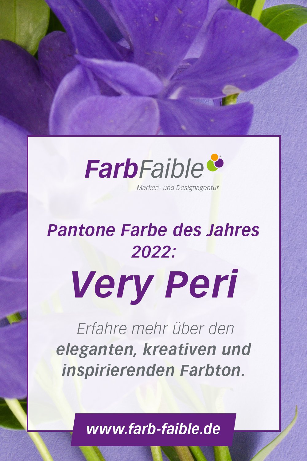 Pantone Farbe des Jahres 2022 Very Peri - ein eleganter, kreativer und inspirierender Farbton