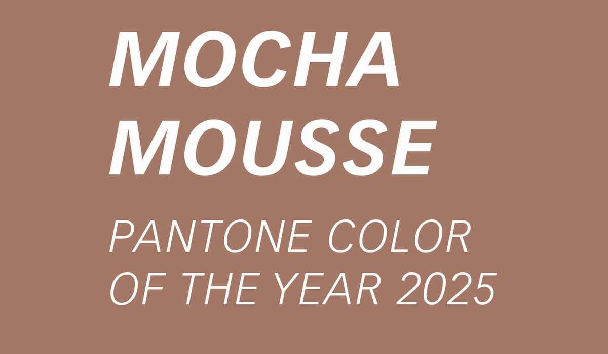 Pantone Farbe des Jahres 2025 Mocha Mousse im Detail