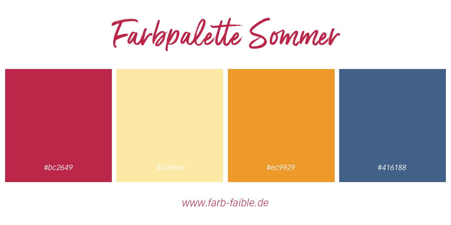 Pantone Colour of the year 2023 Viva Magenta Farbpalette Sommer mit Farbcodes