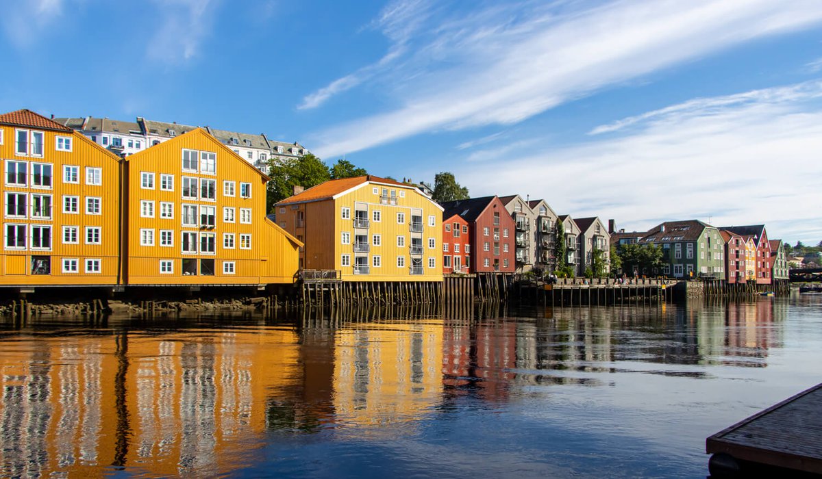 Workation in Norwegen, Trondheim mit seiner Altstadt, Gamle Byen
