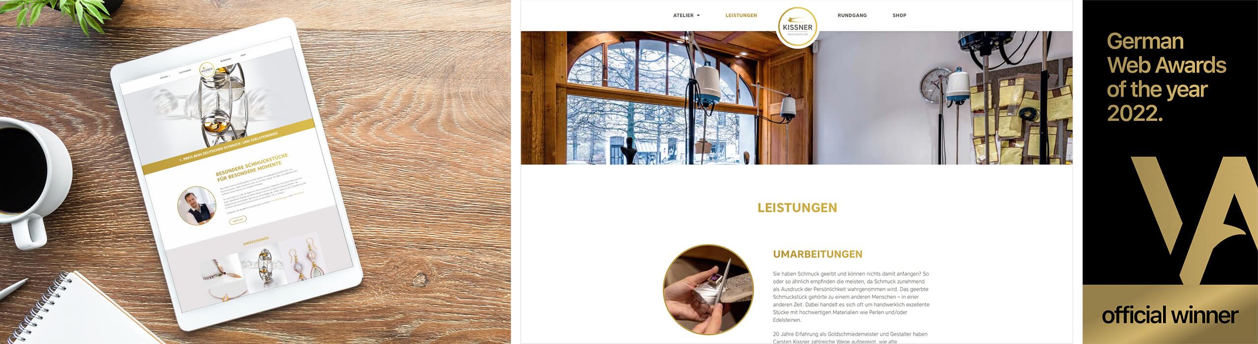 Kompletter Relaunch für der Meisteratelier Kissner